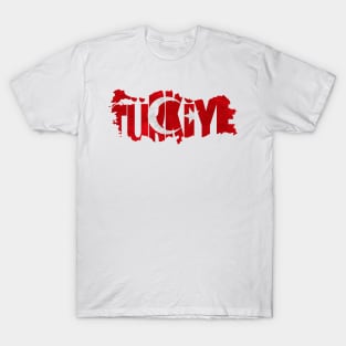 Turkey Typo Map T-Shirt